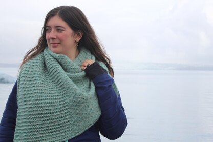 Crevasse shawl