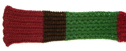 Stash Eater Sampler Scarf #1; Ribbing