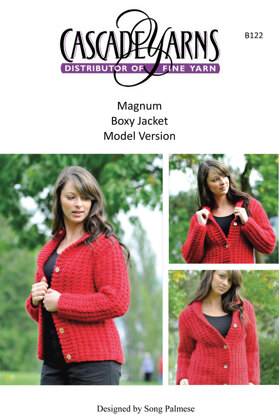 Cascade Yarns B122 Magnum Boxy Jacket (Free)