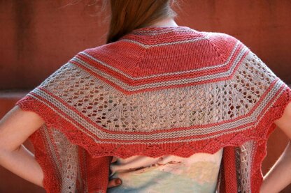 Coral Sands Shawl