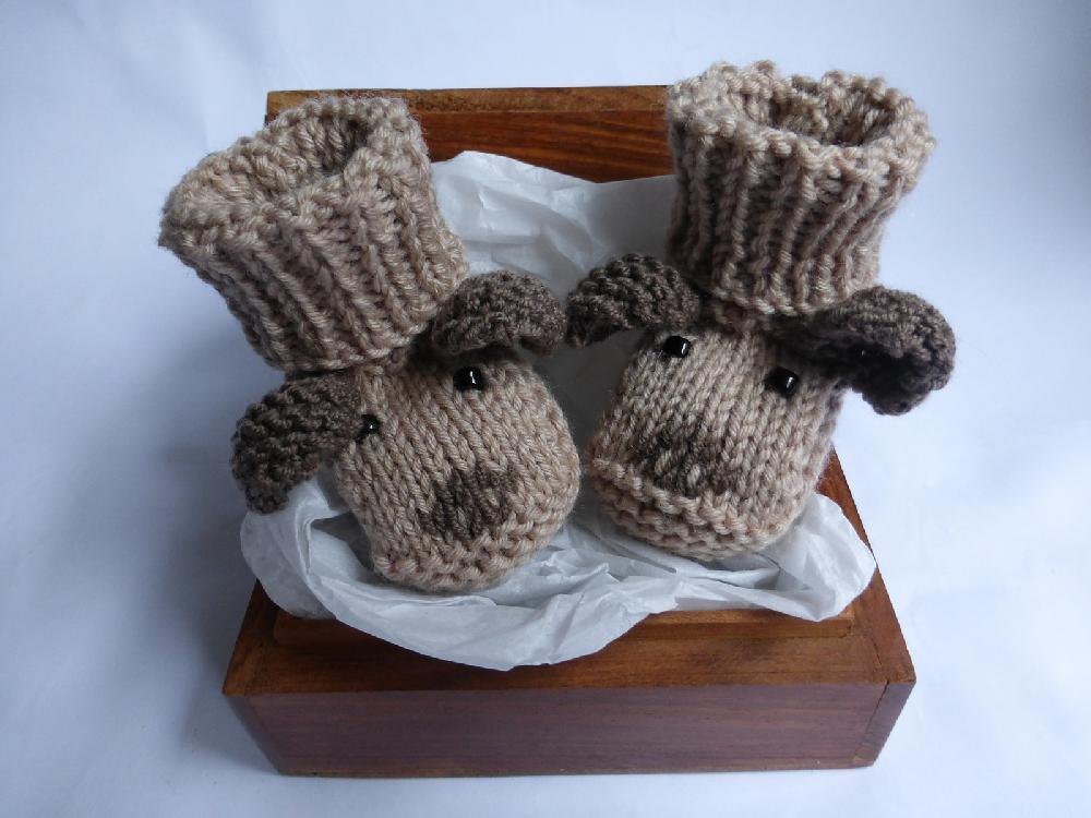 Knitted 2024 dog booties