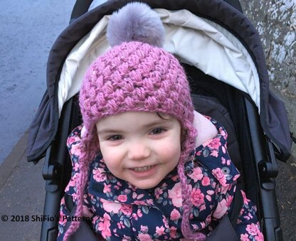 Crochet Pattern Baby, Childs Loopy Stitch Hat,  Helmet, 5 sizes   #405