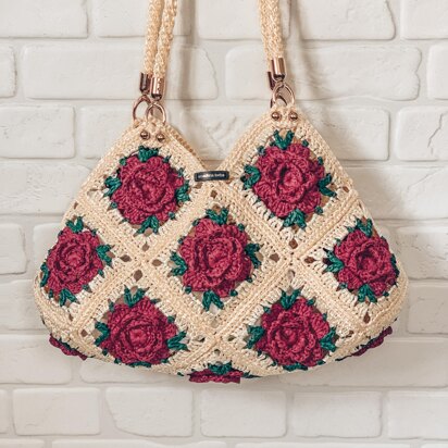 Bag with granny squares