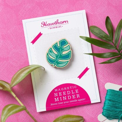 Hawthorn Handmade Monstera Leaf Magnetic Needle Minder