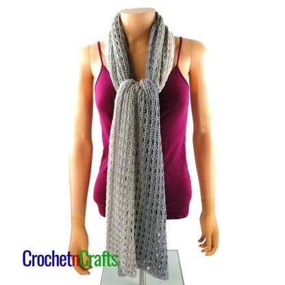 Half Double and V-Stitch Super Fine Crochet Wrap
