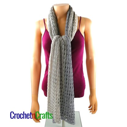 Half Double and V-Stitch Super Fine Crochet Wrap