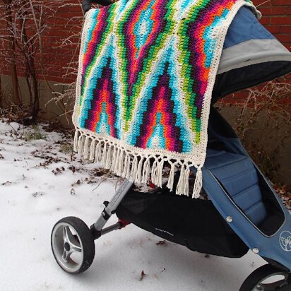 Modern Bohemian Baby Blanket