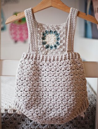 Easy Crochet Baby Romper 