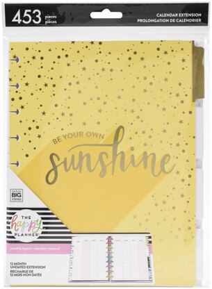 The Happy Planner 12-Month Undated Medium Planner Extension Pack - Sunshine 453/Pkg