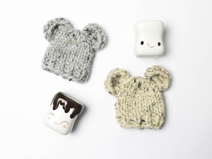 Bear Ears Marshmallow Mug Hat