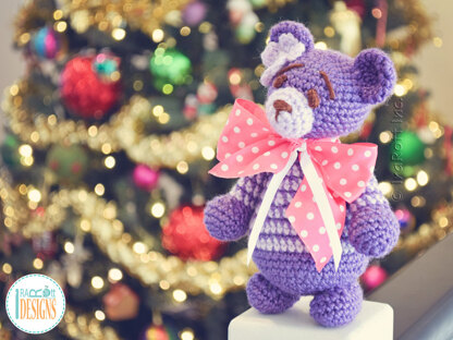 Perfect Purple Mini Bear for Christmas