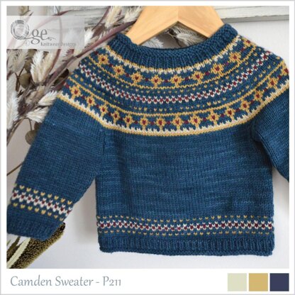 OGE Knitwear Designs P211 Camden Sweater PDF