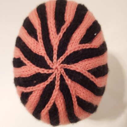 Circus Stripes Beanie - knitting pattern