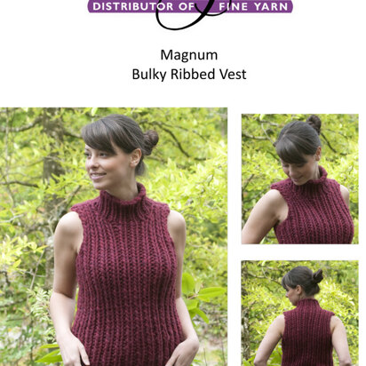 Bulky Ribbed Vest in Cascade Magnum - B104 - Free PDF