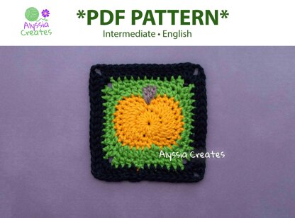 Pumpkin Granny Square