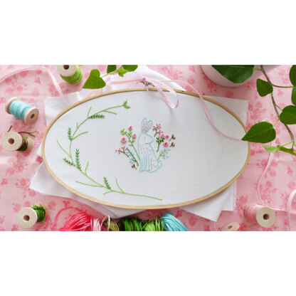 Tamar Easter Bunny Printed Embroidery Kit - 8in