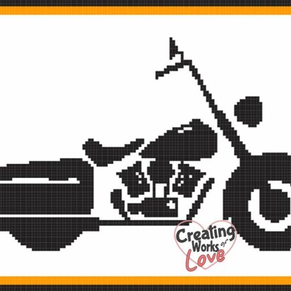 Harley Davidson Bike Stitch Graph