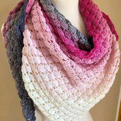 Feeling Flirty Lacy Shell Shawl