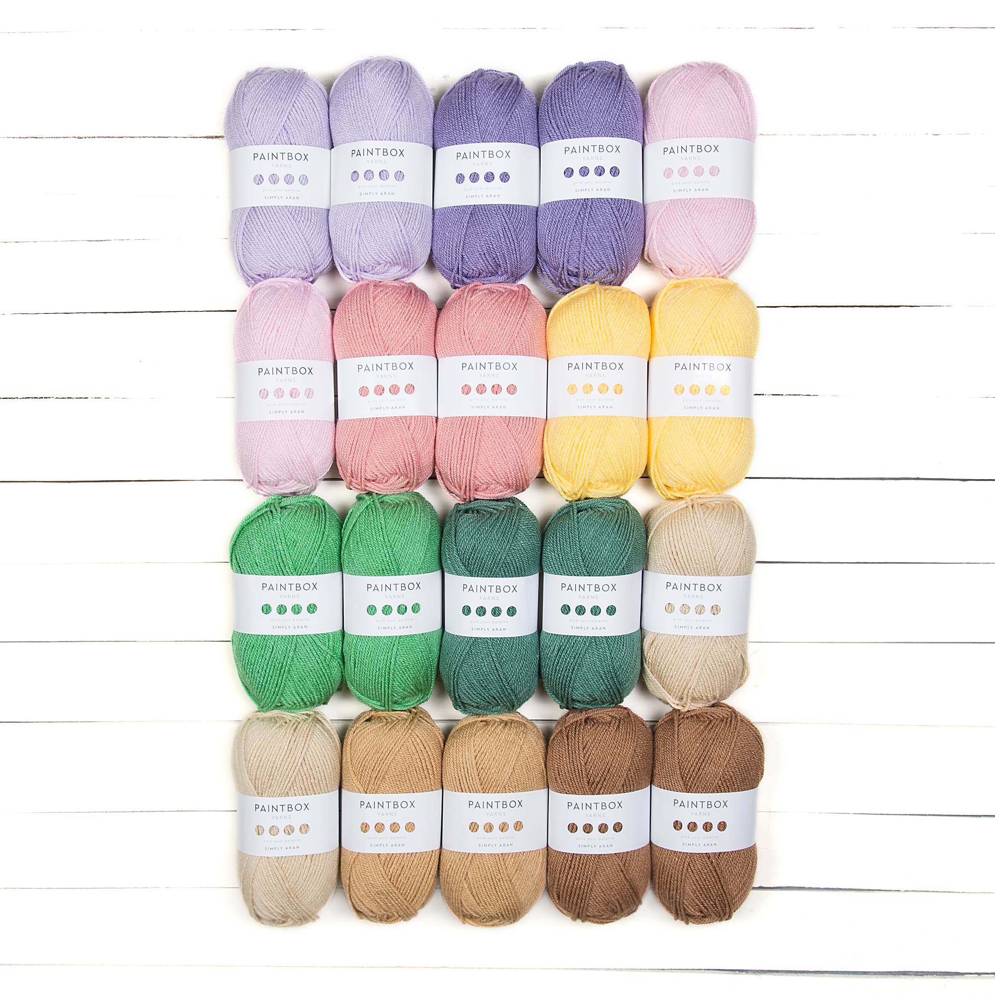 Paintbox Yarns Simply Aran 20 Ball Colour Pack Designer Picks - view 2
