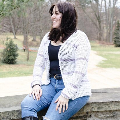 Stripe into Spring Cardigan