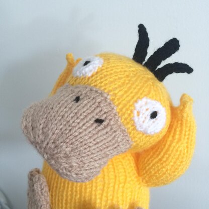 Psyduck pokemon amigurumi soft toy Knitting pattern by Emma Whittle