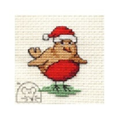 Mouseloft Make Me for Christmas - Robin Cross Stitch Kit - 64mm