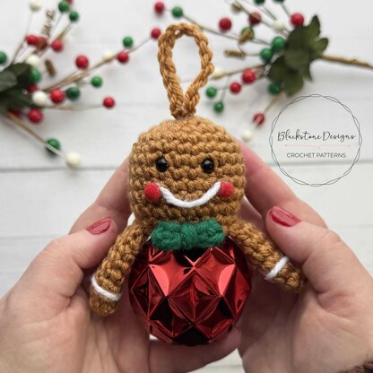 Gingerbread Man Jingle Bell Ornament