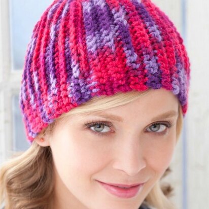 Martha Beanie in Red Heart With Love Multis - LW3076