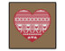 Folk Heart - Complete Cross Stitch Kit