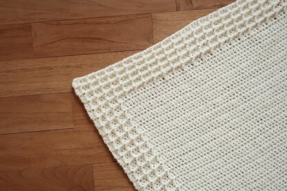 Esme waffle crochet blanket