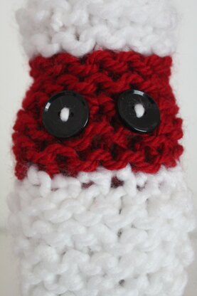 Knitted Santa Bottle Holder