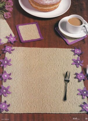 Garter and Flower Placemats