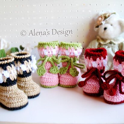 Blossom Baby Booties