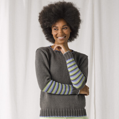 1112 Firth - Sweater Knitting Pattern for Women in Valley Yarns Goshen