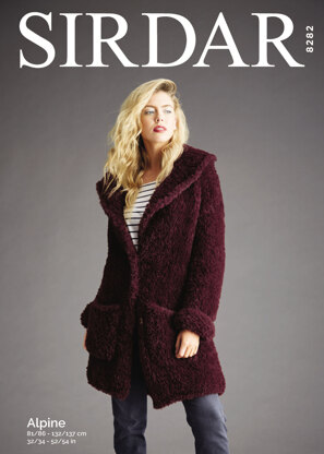 Teddy Bear Coat in Sirdar Alpine - 8282 - Downloadable PDF