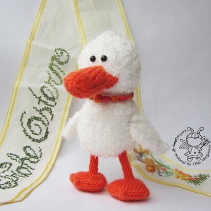 Easter duckling - knitting pattern