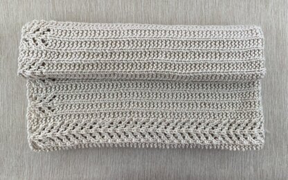 Baby Blanket with Lace Borders