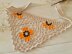 Boho Bandana with Floral Motif, Freeform Mesh and Filet Crochet Design (H8)