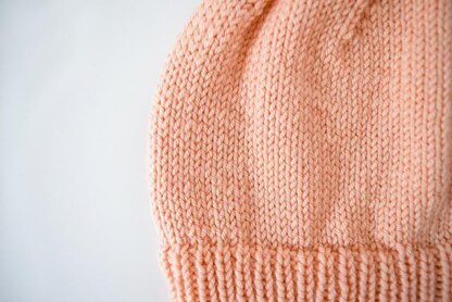 Ribbed Double Brim Knit Hat