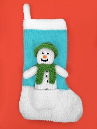 Snowman Stocking with Doll