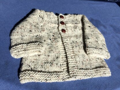 Chunky knit baby jacket