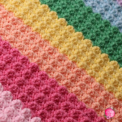 "Brighten My Day" Rainbow blanket