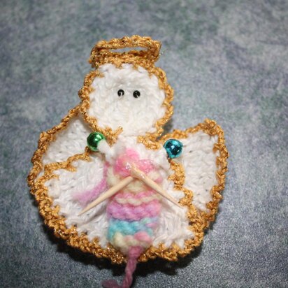 Knitting Christmas Angel Ornament