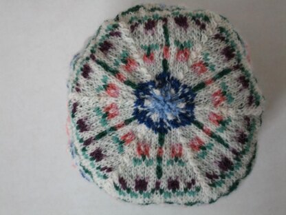 Fair Isle Garden Stripes Beanie