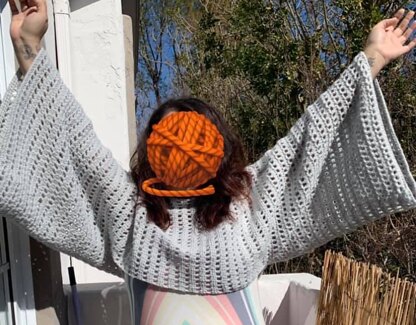 Bell Sleeve Convertible Sweater Scarf 4XL - 6XL