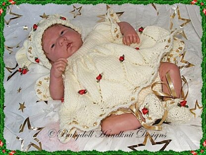 Girly Christmas Elf Outfit 10-16” dolls