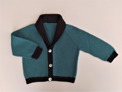 Caress Baby Cardigan Knitting Pattern | 0-24 months