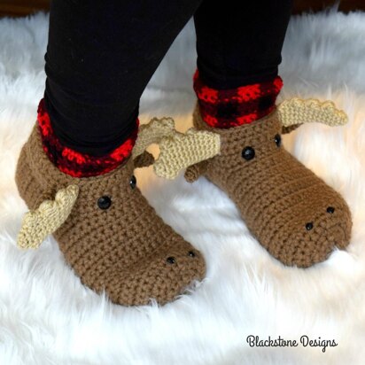 Moose Slippers - Adult