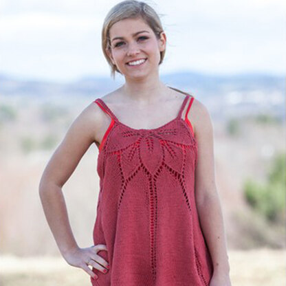 691 Rose Sorbet Tank - Top Knitting Pattern for Women in Valley Yarns Longmeadow