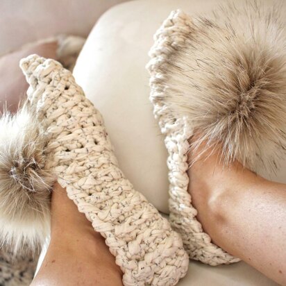 Pointy Crochet Slippers